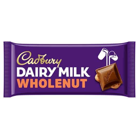 Cadbury Dairy Milk Wholenut 180g