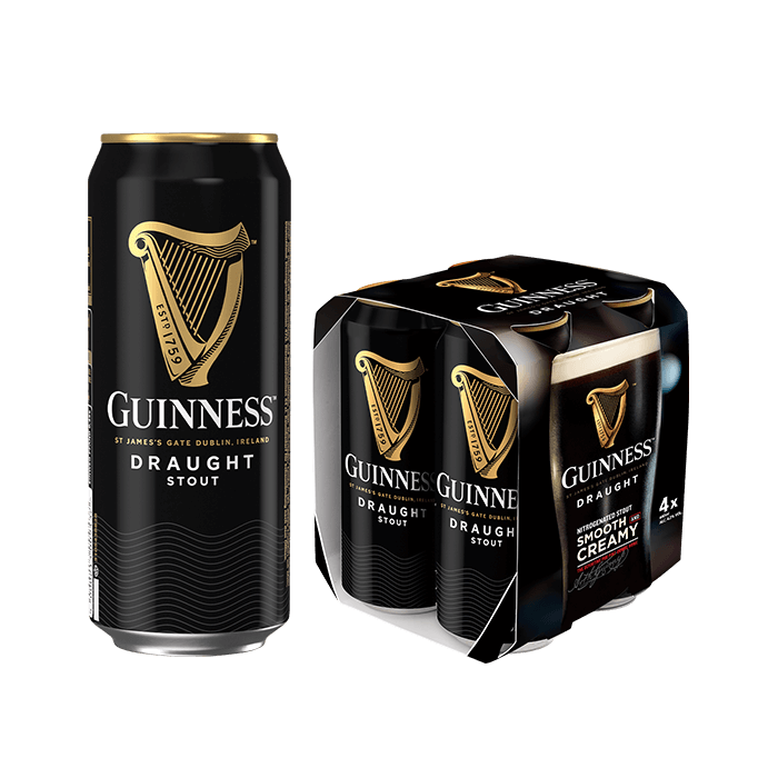 Guinness Can 440ml  Pack of 4