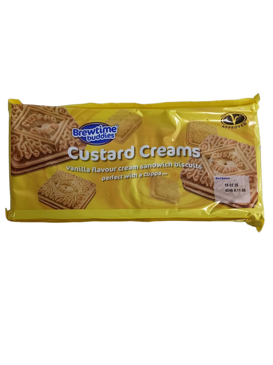 Brewtime Buddies Custard Cream Biscuits 300g