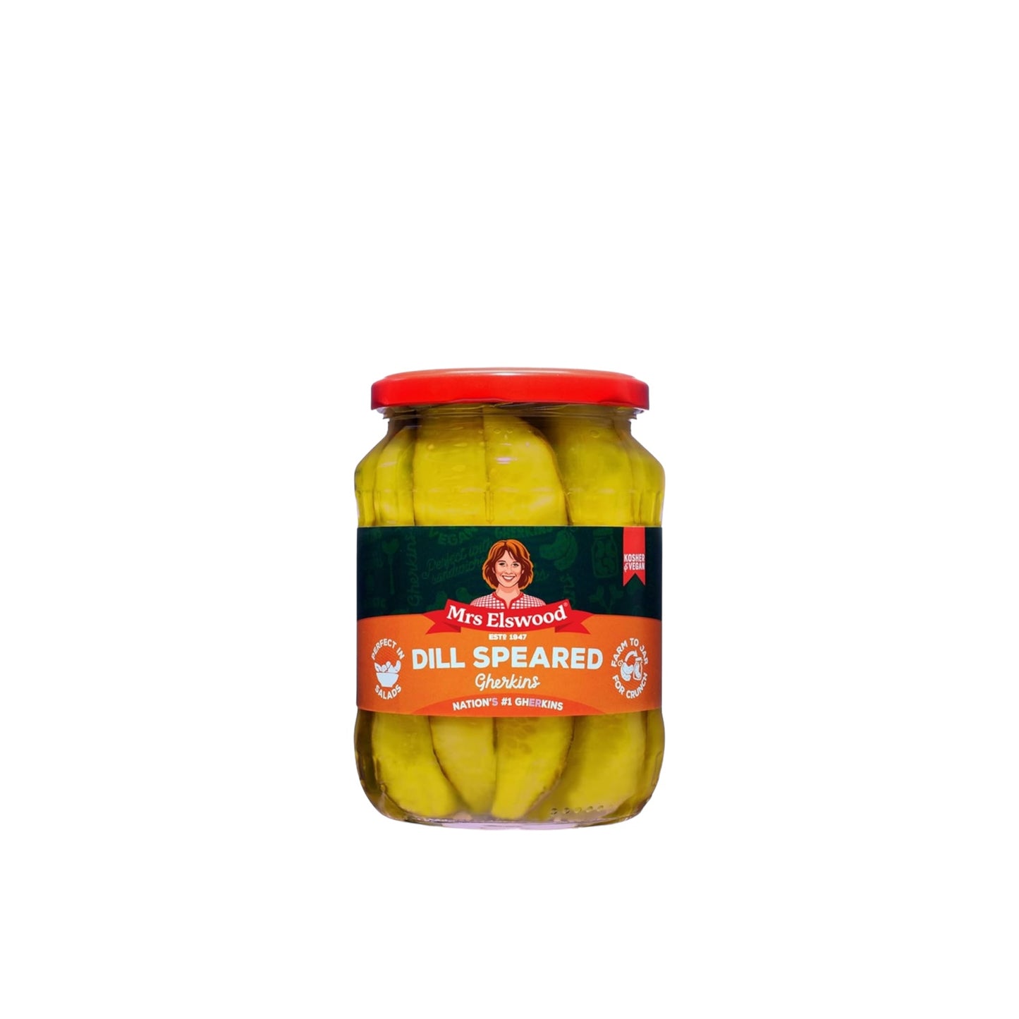 MRS ELSWOOD Cucumber Spears With Dill, 670 g