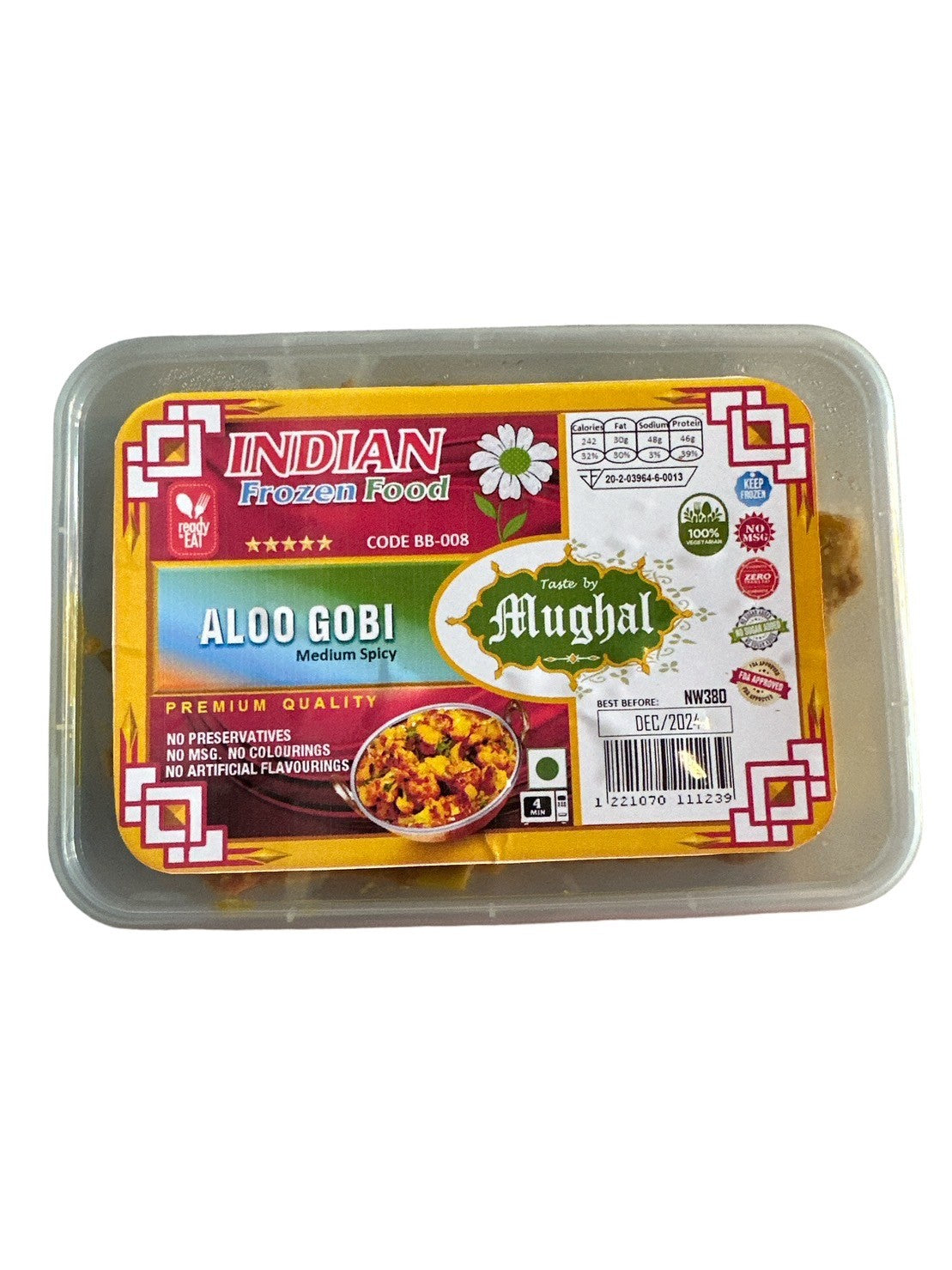 Indian Frozen Food Aloo Gobi