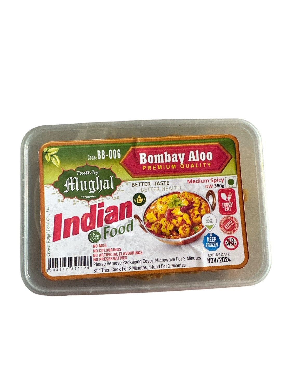 Indian Frozen Food Bombay Aloo