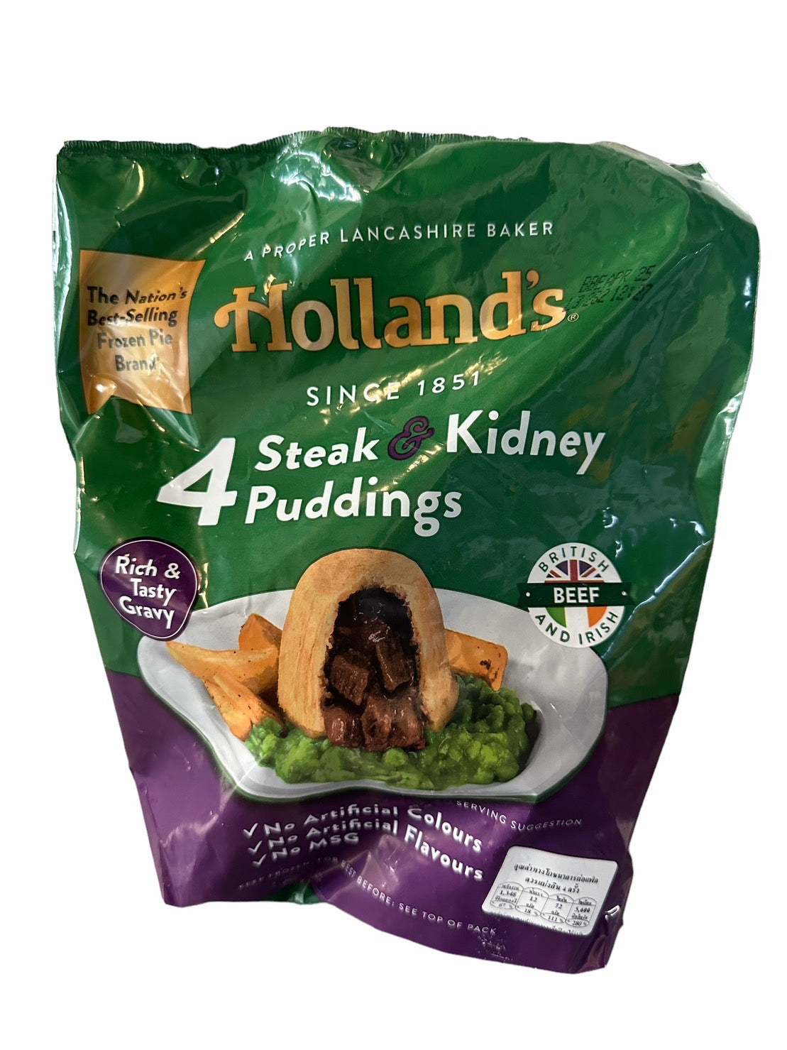 Holland Steak & Kidney Pudding 692g