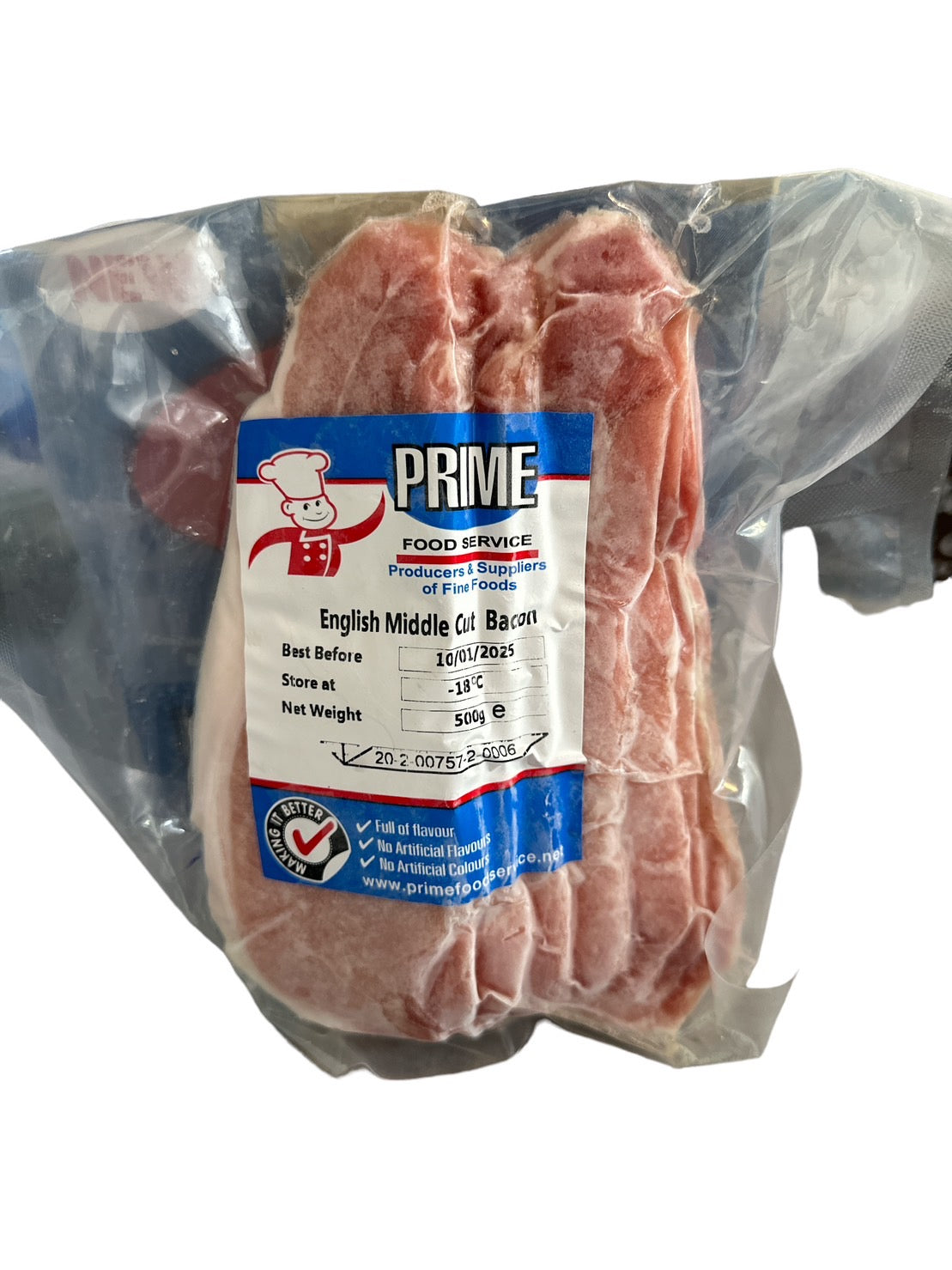 Prime English Middle Cut Bacon 500g