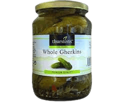 Thurstons Whole Gherkins 670g